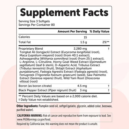 Testosterone+ Advanced 15-in-1 Softgels